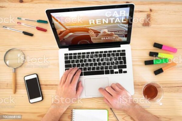 car rental online internet website to hire vehicle